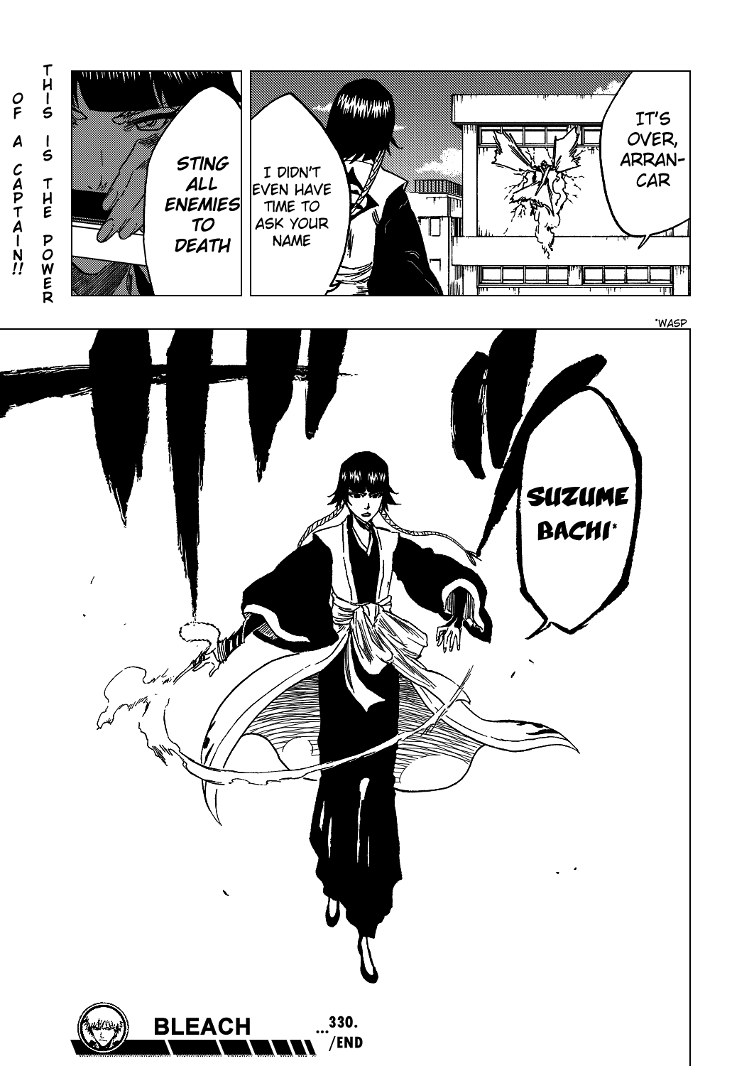 Bleach manga, chapter 330, page 22 of 22