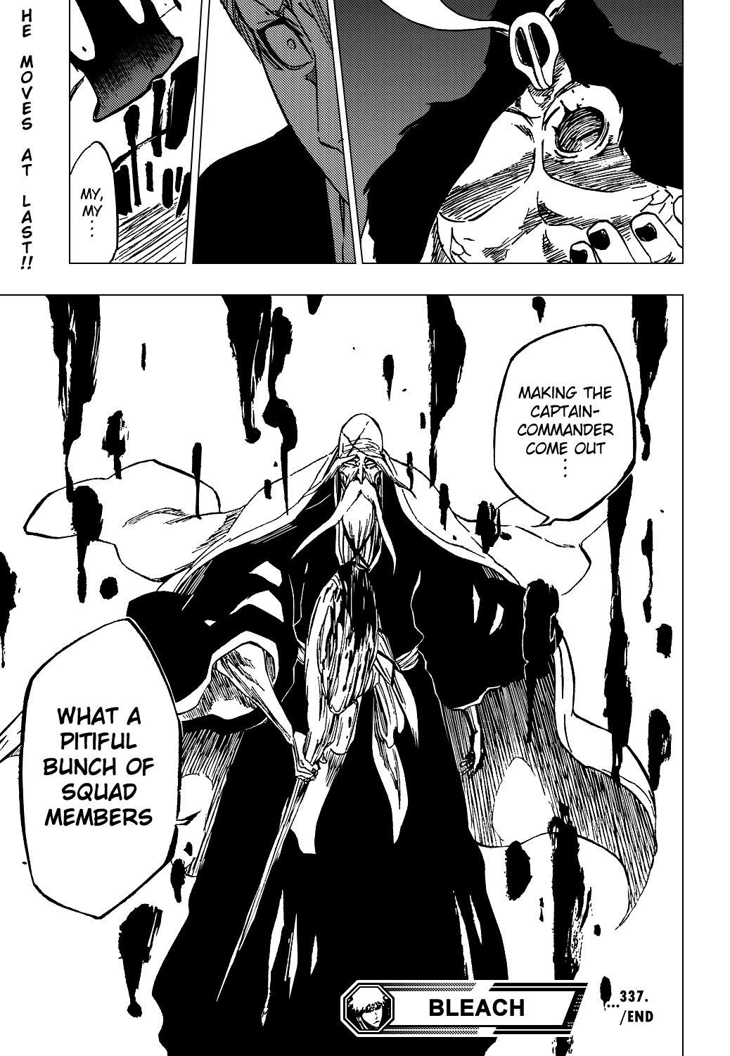 Bleach manga, chapter 337, page 22 of 22