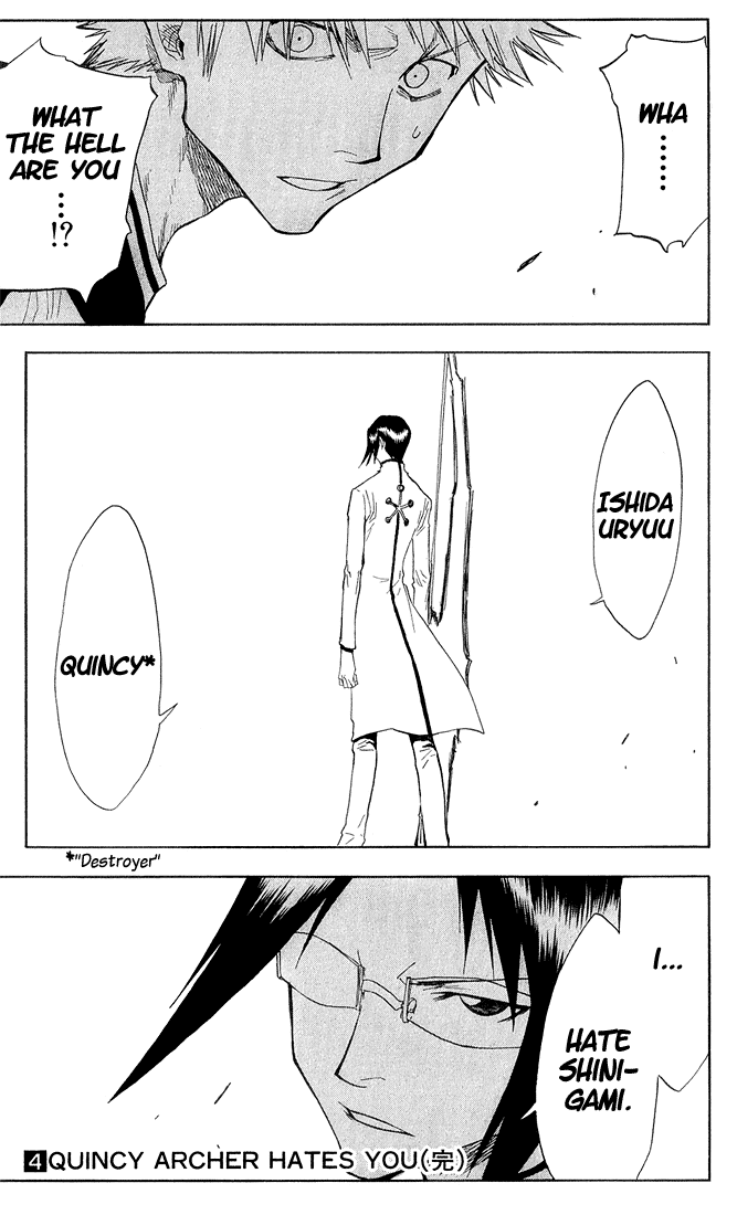 Bleach manga, chapter 34, page 22 of 23