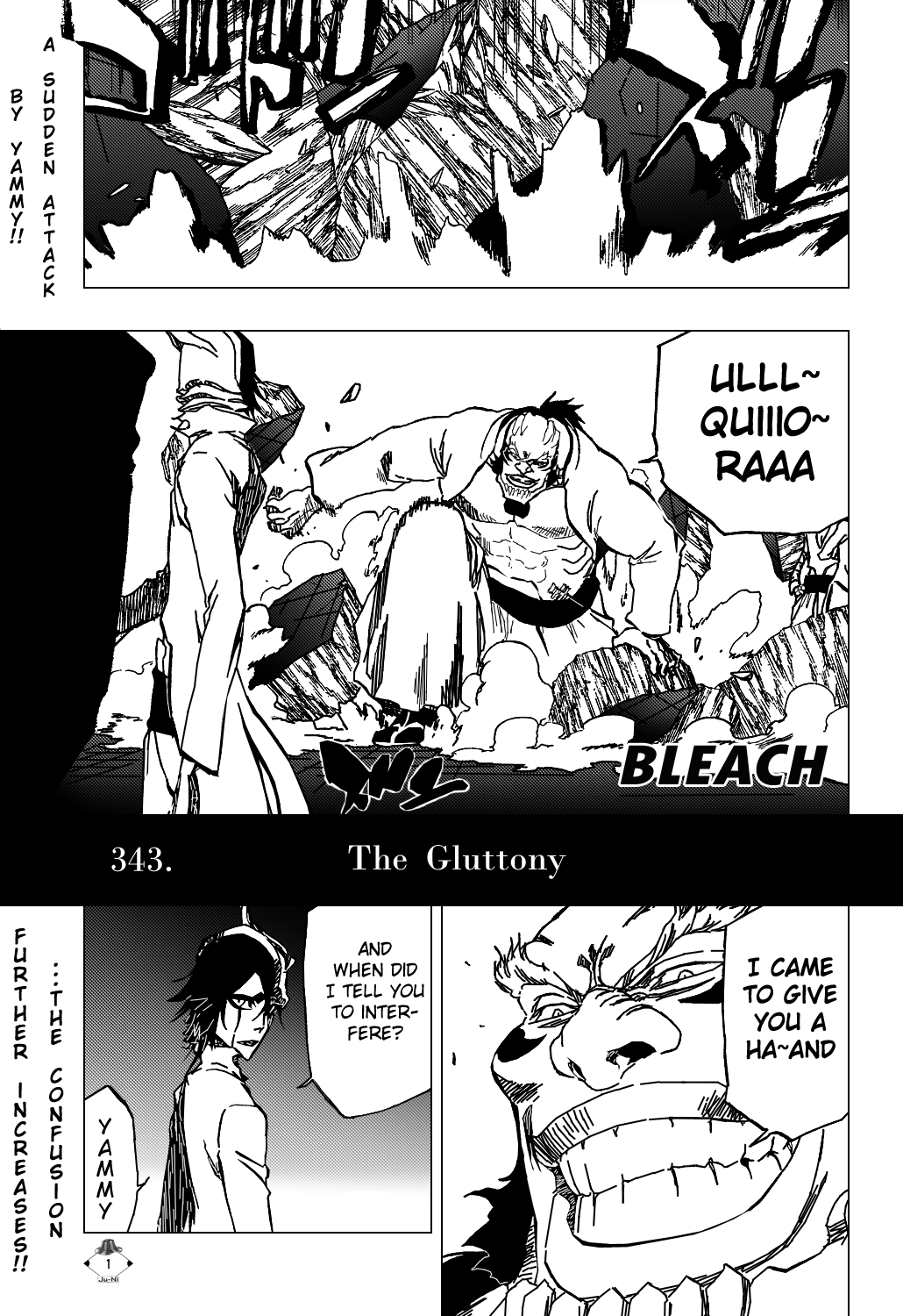 Bleach Chapter 343 page 4 - Chapter 343: The Gluttony