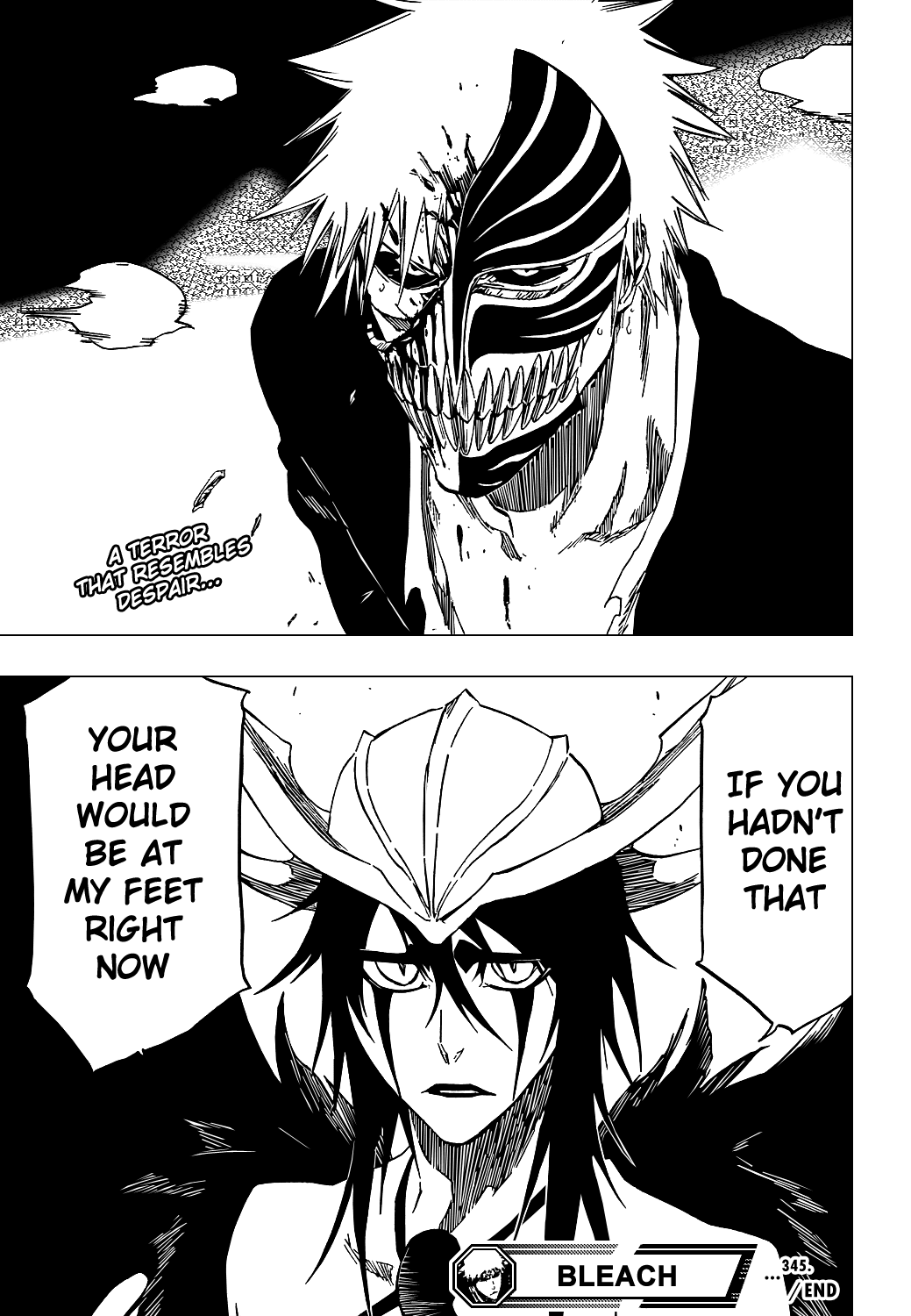 Bleach manga, chapter 345, page 21 of 22