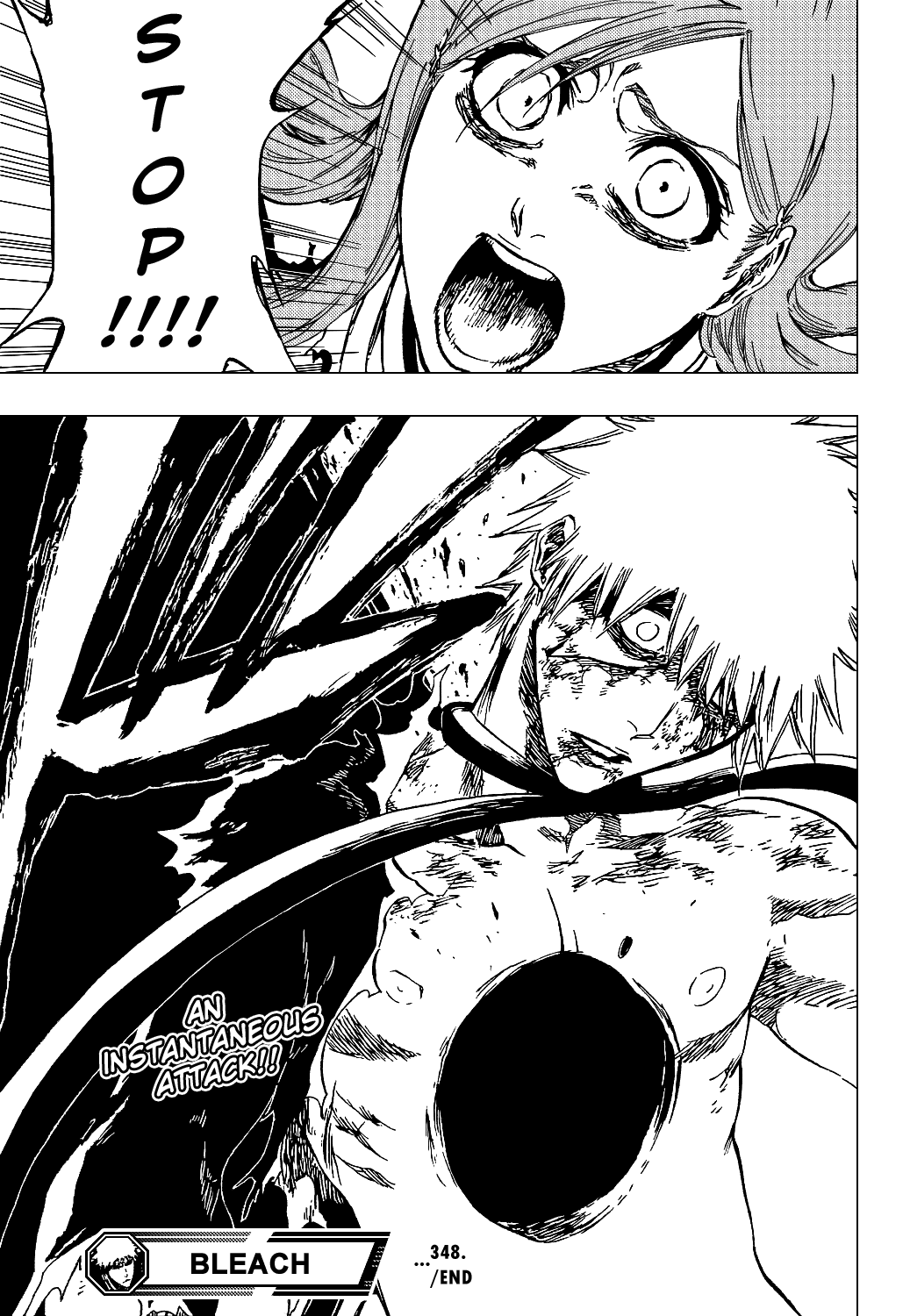 Bleach manga, chapter 348, page 23 of 24