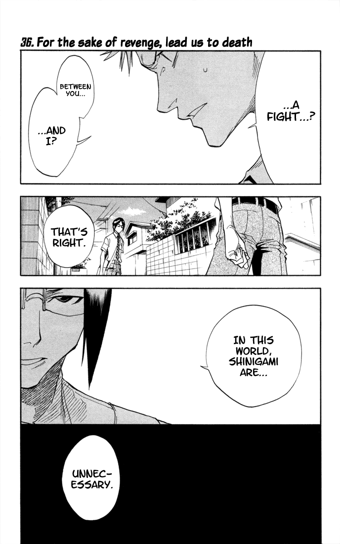 Bleach Chapter 36 page 1 - Chapter 36: They Died for Vengeance