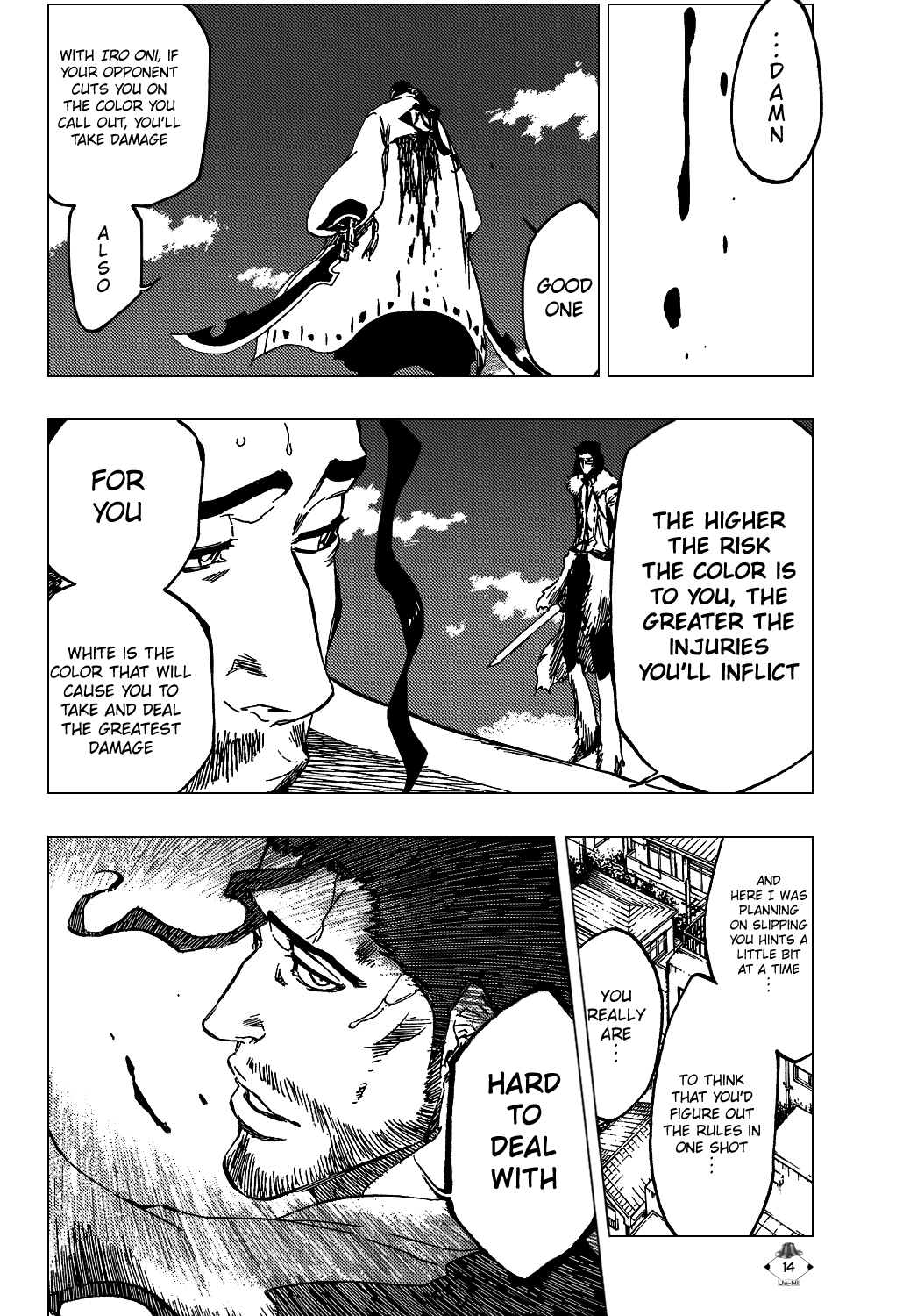 Bleach Chapter 374 page 17 - Chapter 374: Gray Wolf, Red Blood, Black Clothing, White Bone