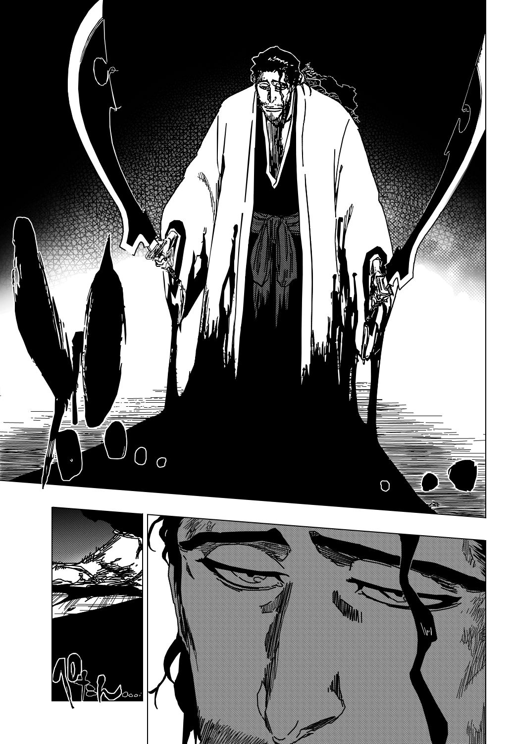 Bleach Chapter 374 page 6 - Chapter 374: Gray Wolf, Red Blood, Black Clothing, White Bone
