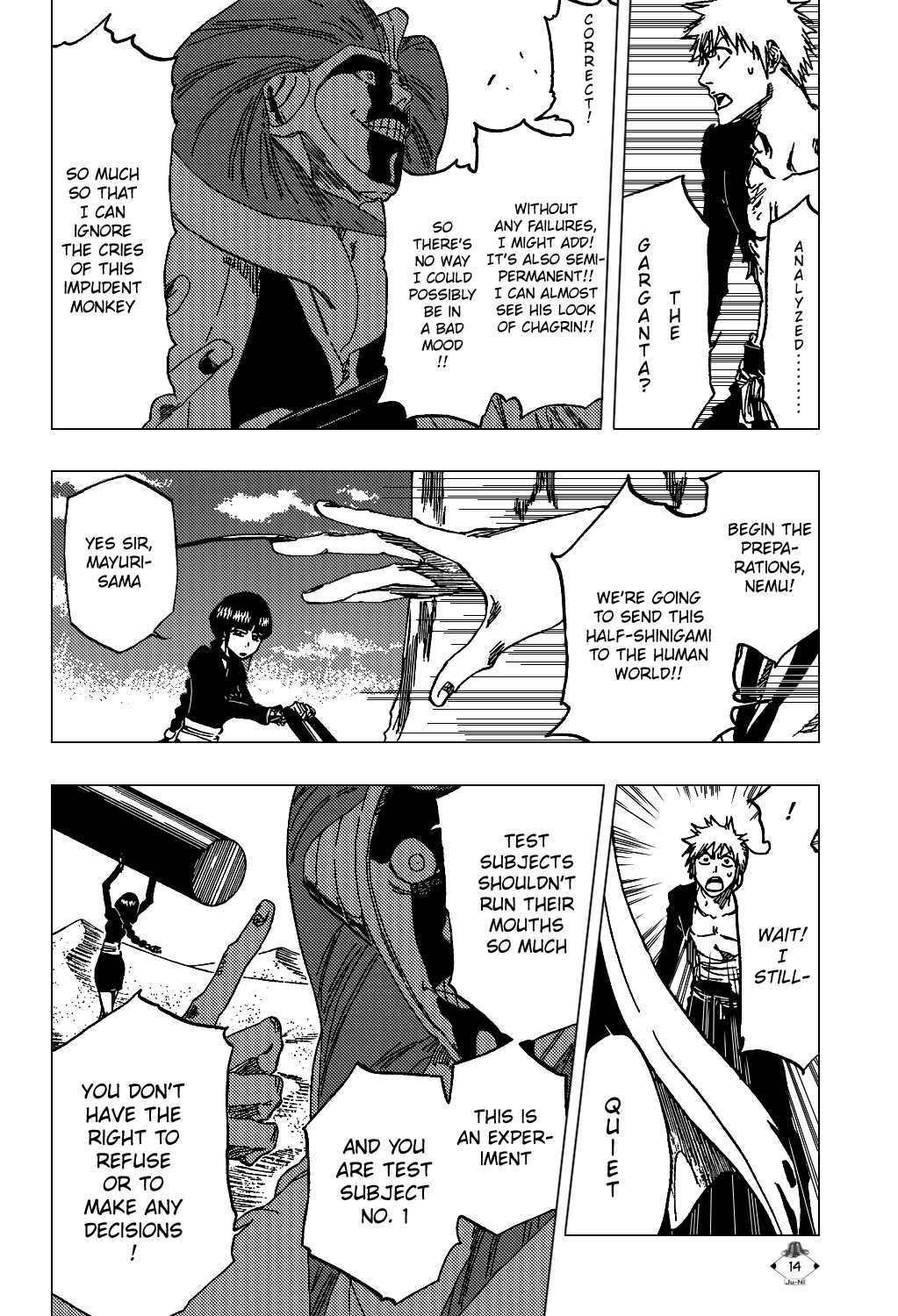 Bleach manga, chapter 380, page 17 of 22