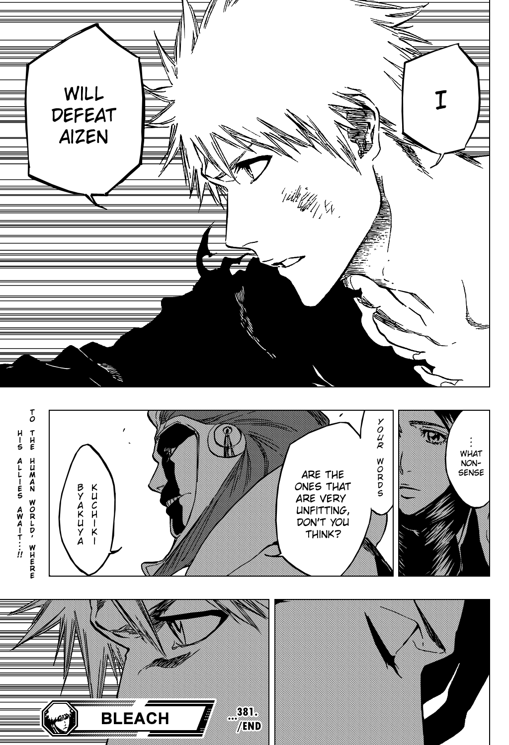Bleach manga, chapter 381, page 22 of 22