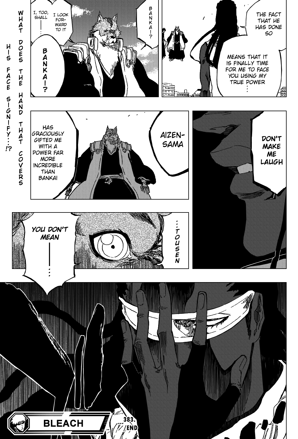 Bleach manga, chapter 383, page 20 of 20