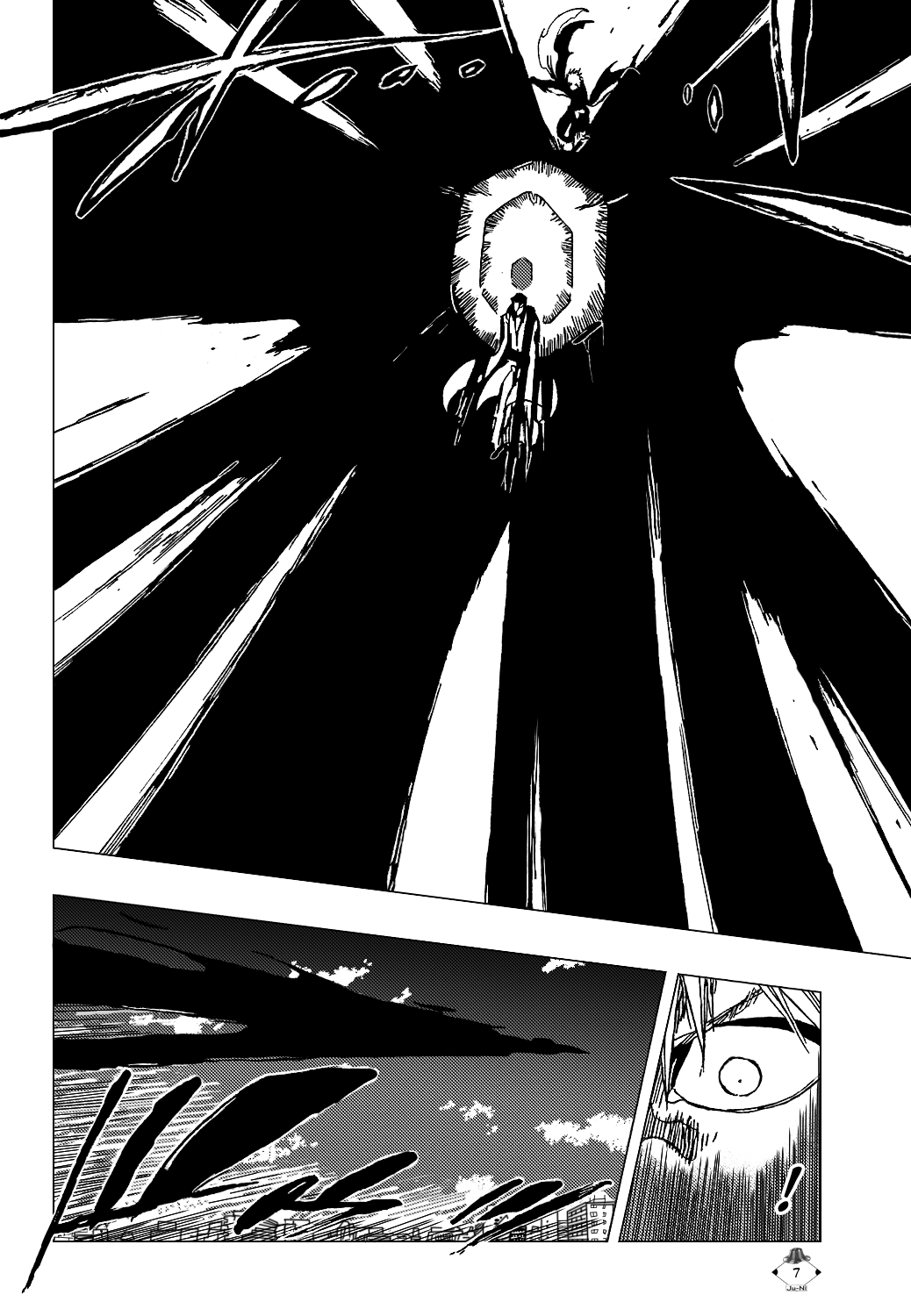 Bleach Chapter 388 page 8 - Chapter 388: Eagle Without Wings 2 [Extreme Battlemasters Mix]