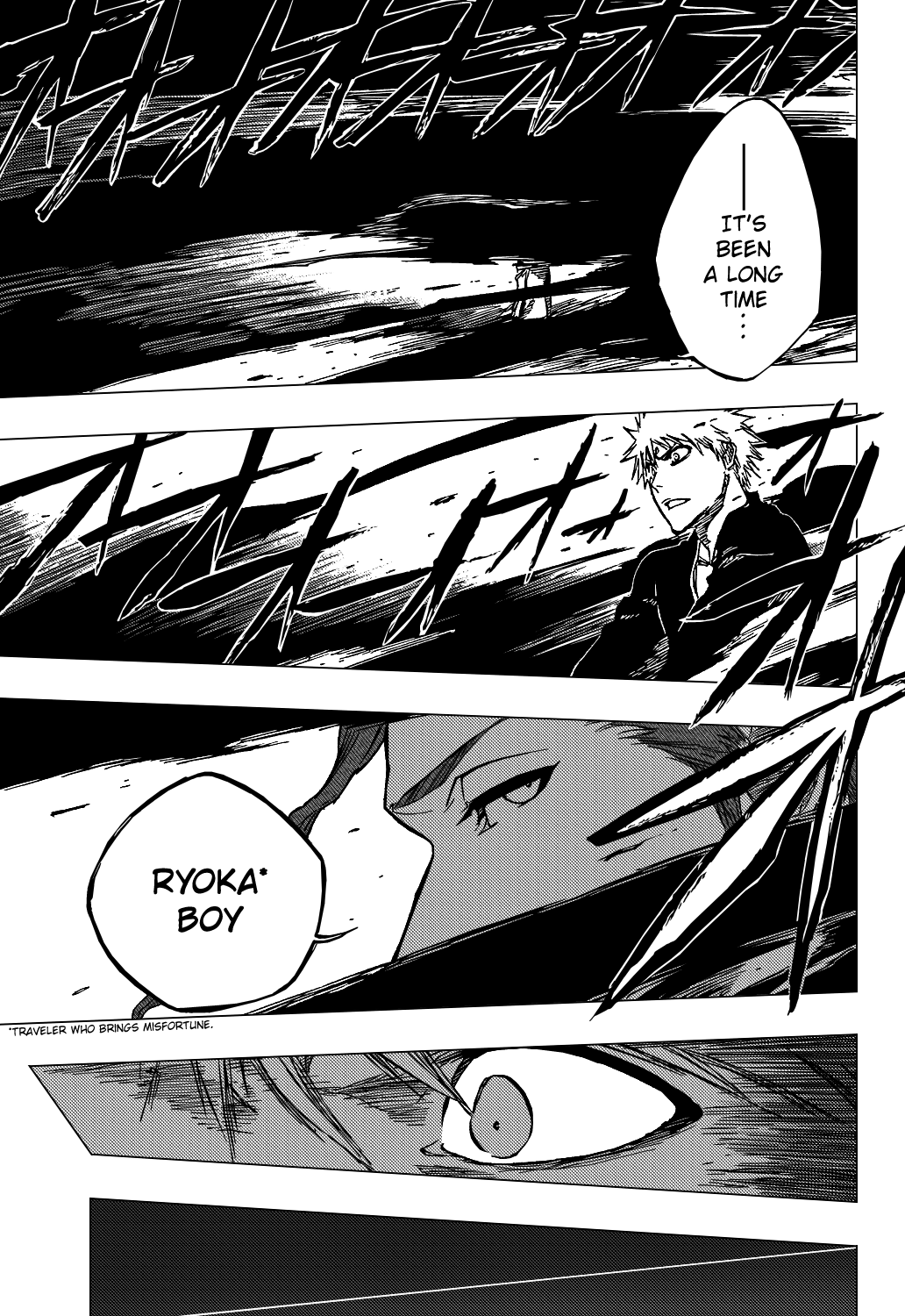 Bleach Chapter 388 page 9 - Chapter 388: Eagle Without Wings 2 [Extreme Battlemasters Mix]