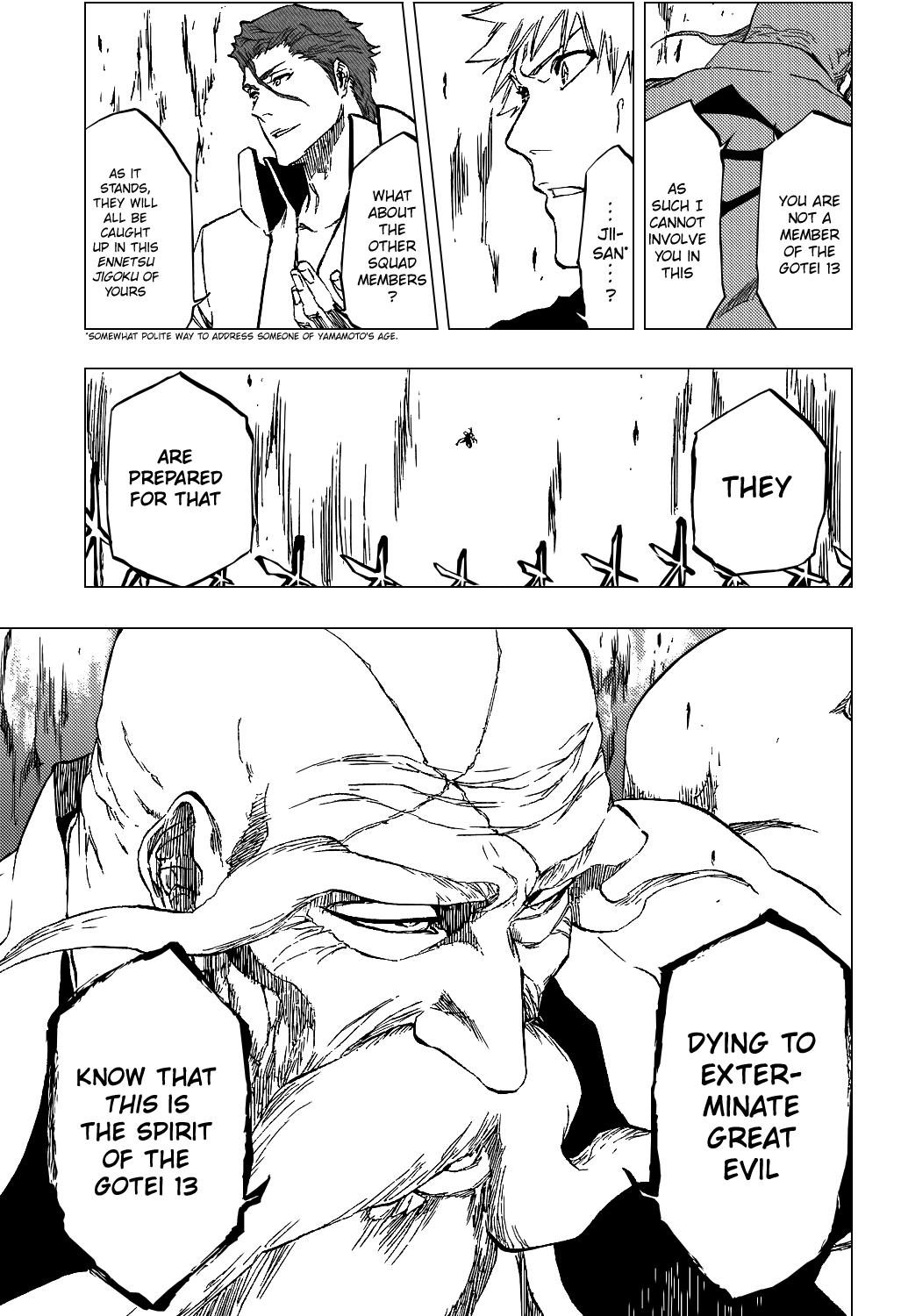 Bleach manga, chapter 393, page 17 of 21