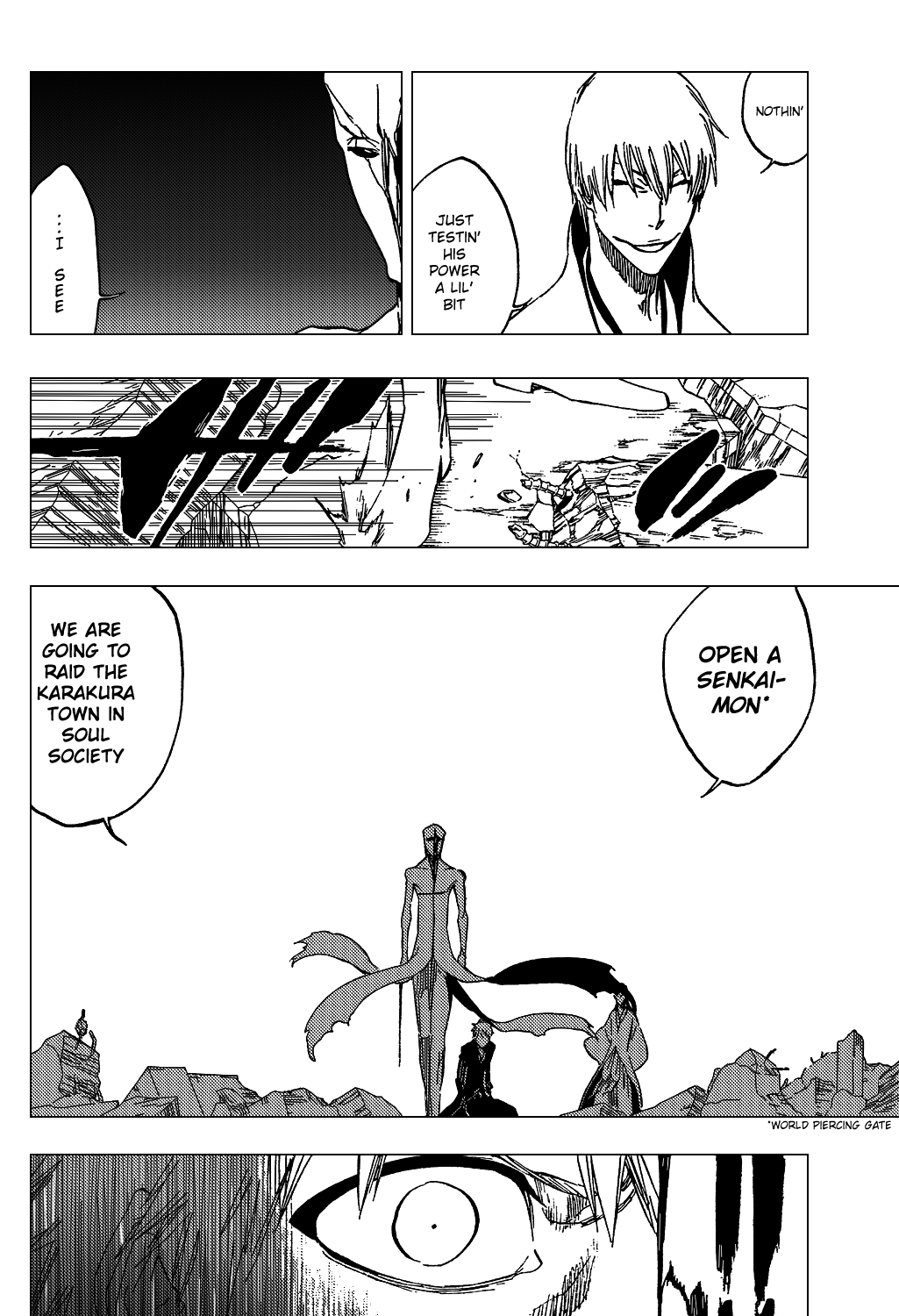 Bleach manga, chapter 406, page 17 of 22