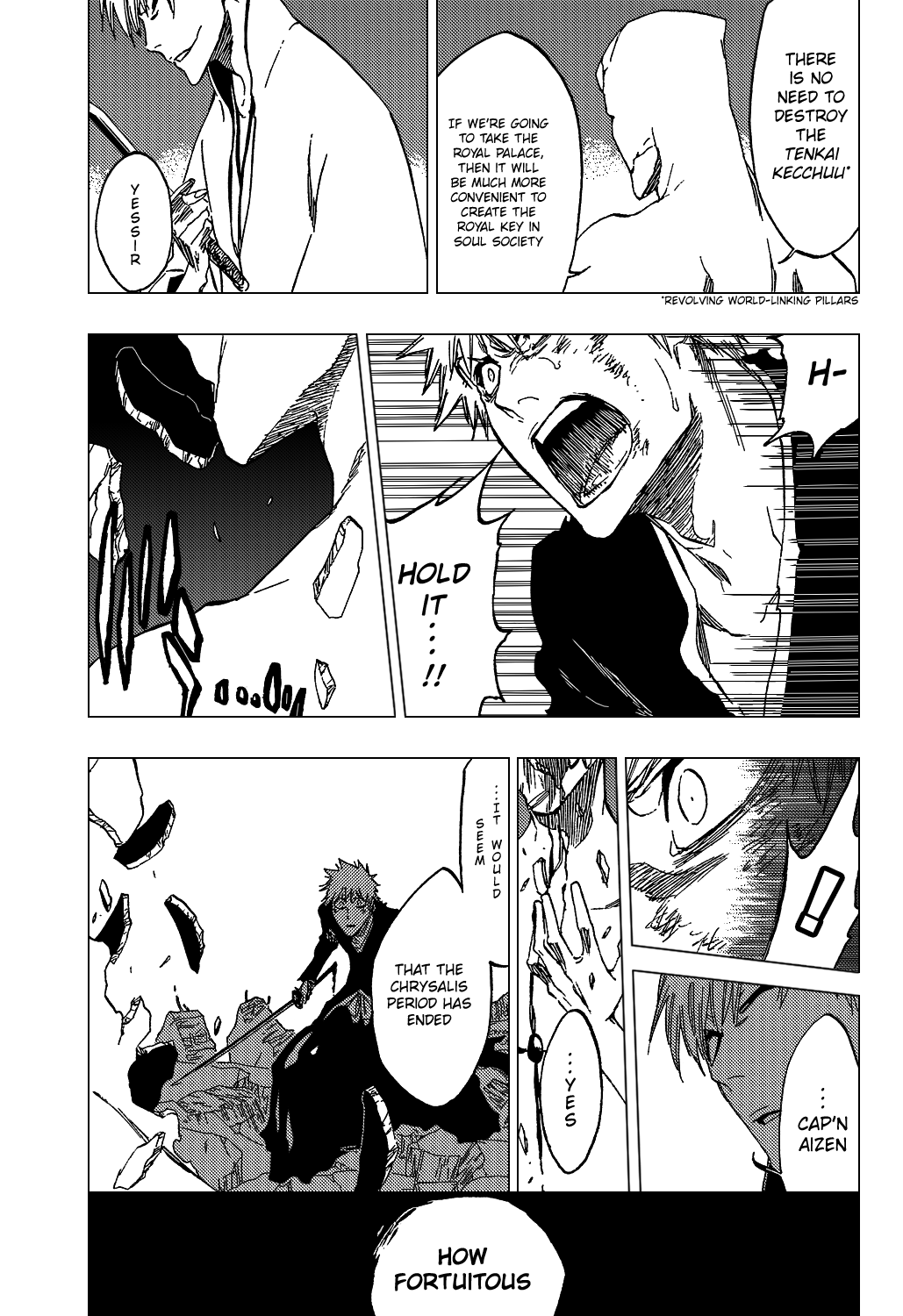 Bleach manga, chapter 406, page 18 of 22