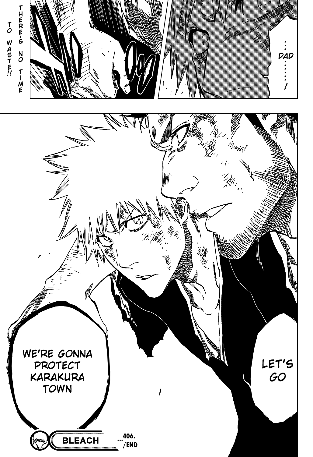 Bleach manga, chapter 406, page 22 of 22