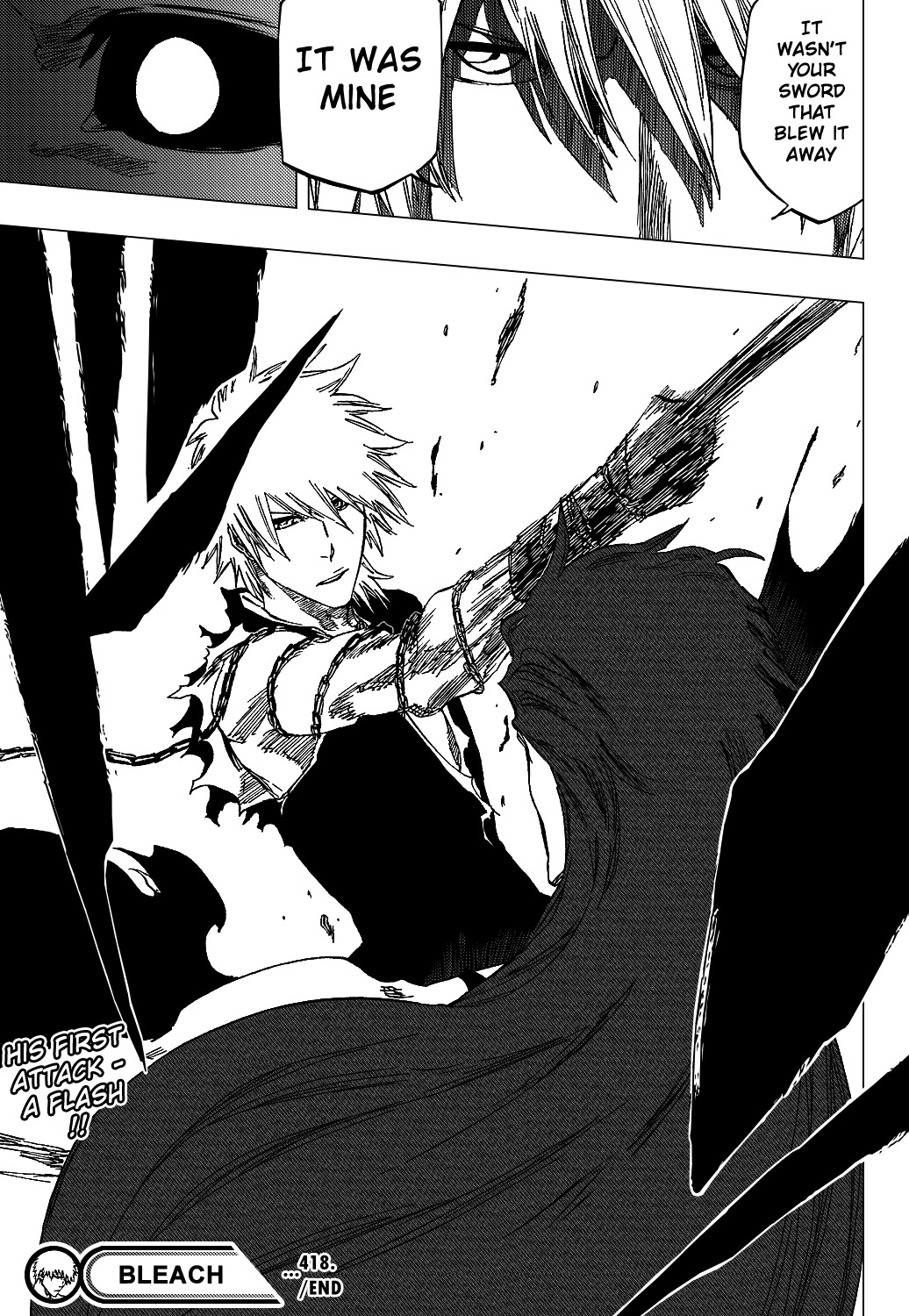 Bleach manga, chapter 418, page 21 of 21