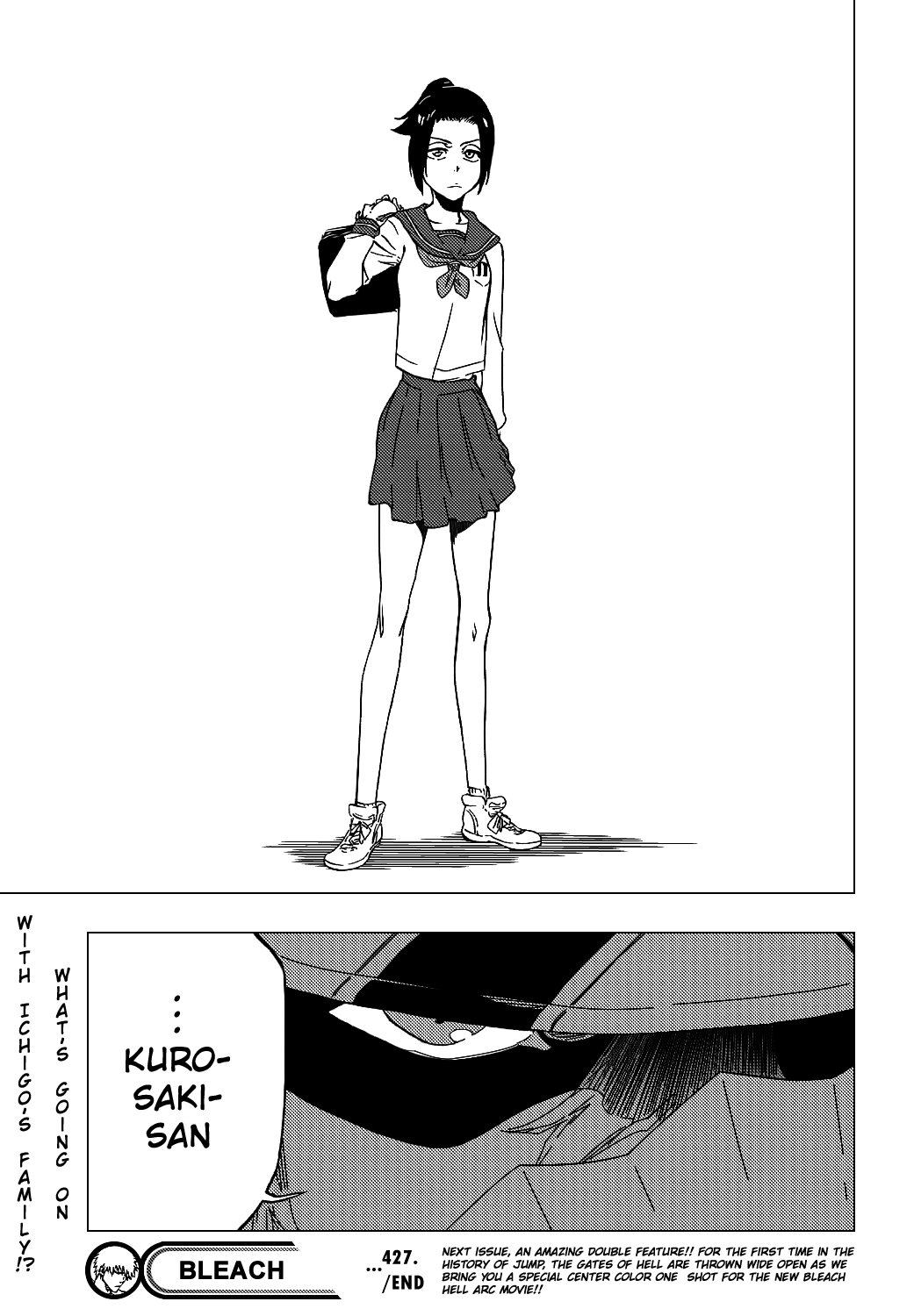Bleach manga, chapter 427, page 22 of 22