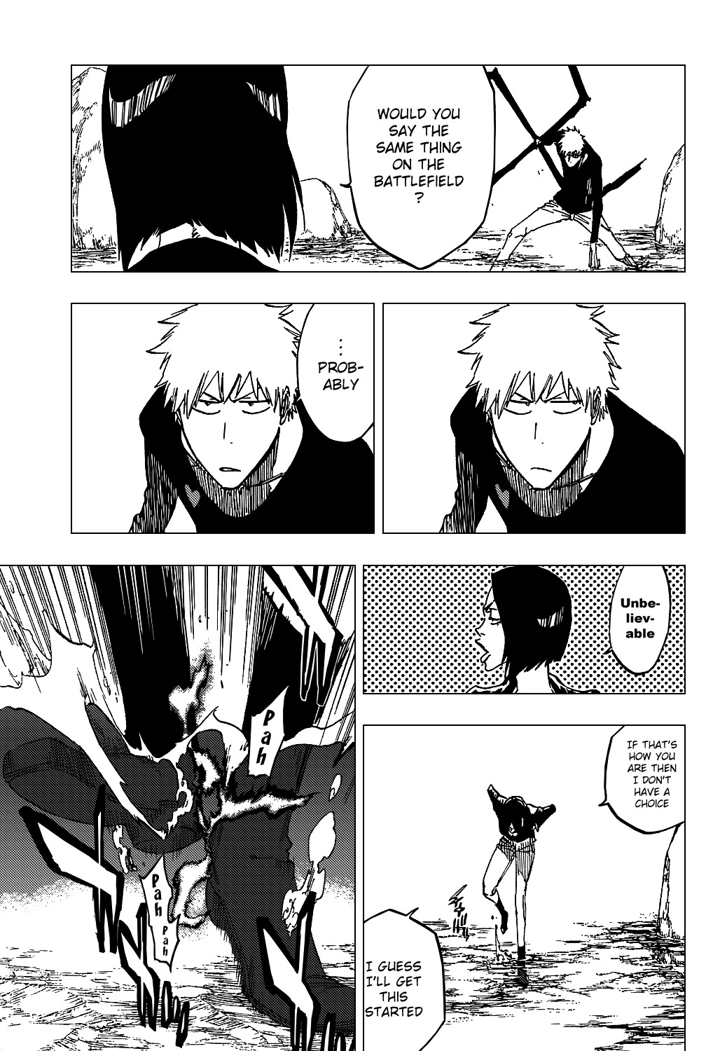 Bleach Chapter 442 page 8 - Chapter 442 : Battlefield Shallows, Otherfield Abyss