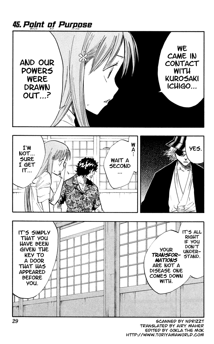 Bleach manga, chapter 45, page 1 of 19