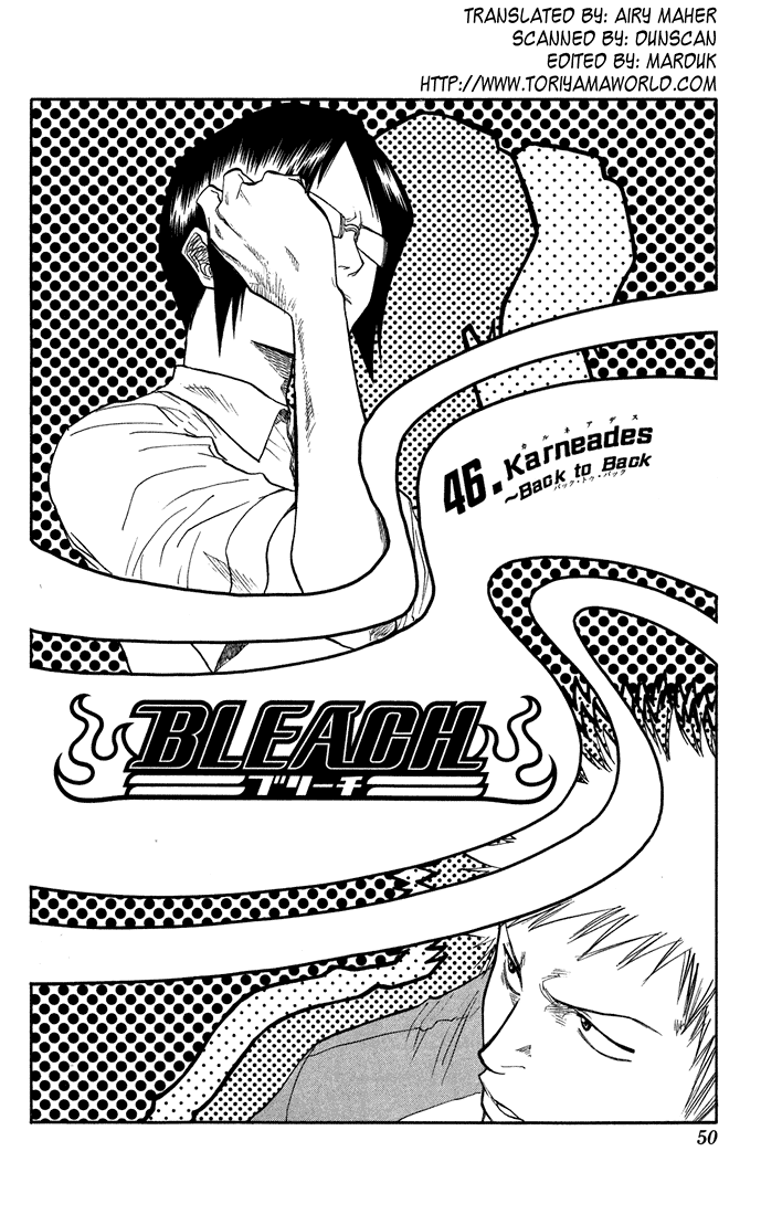 Bleach Chapter 46 page 3 - Chapter 46: Karneades ~ Back-to-Back