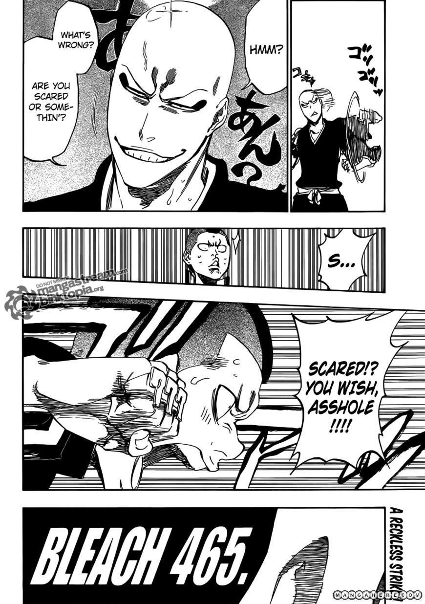 Bleach Chapter 465 page 8 - Chapter 465 : Bad Blood Exhaust