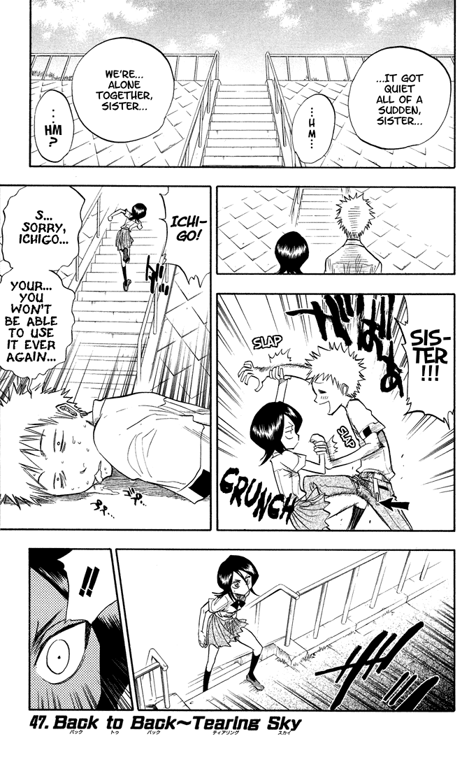 Bleach manga, chapter 47, page 1 of 19