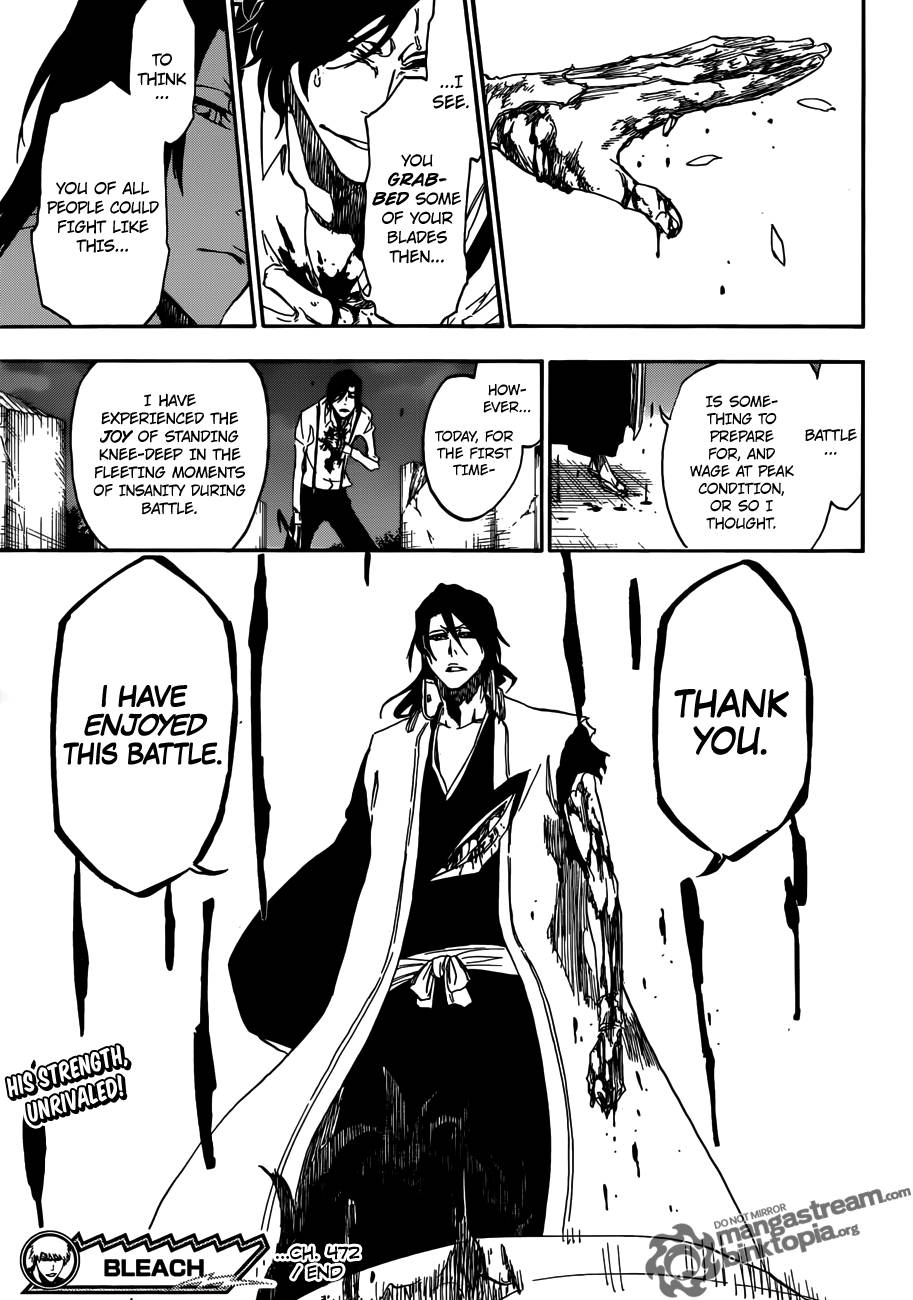 Bleach manga, chapter 472, page 19 of 21