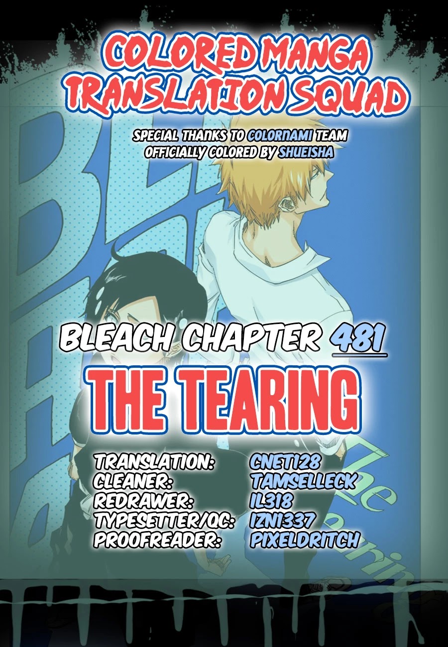 Bleach manga, chapter 481, page 1 of 19