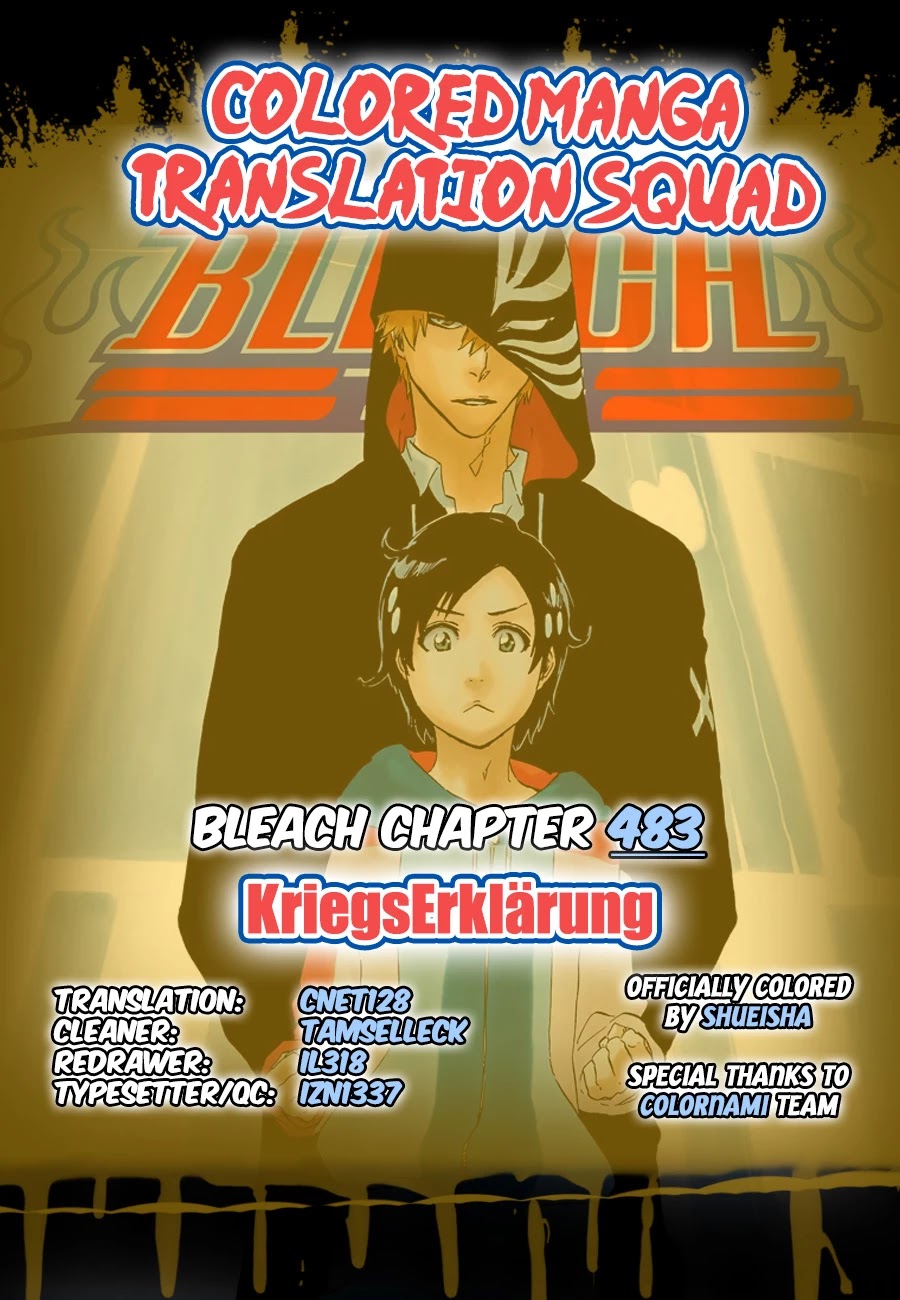 Bleach Chapter 483 page 1 - Chapter 483: KriegsErklärung