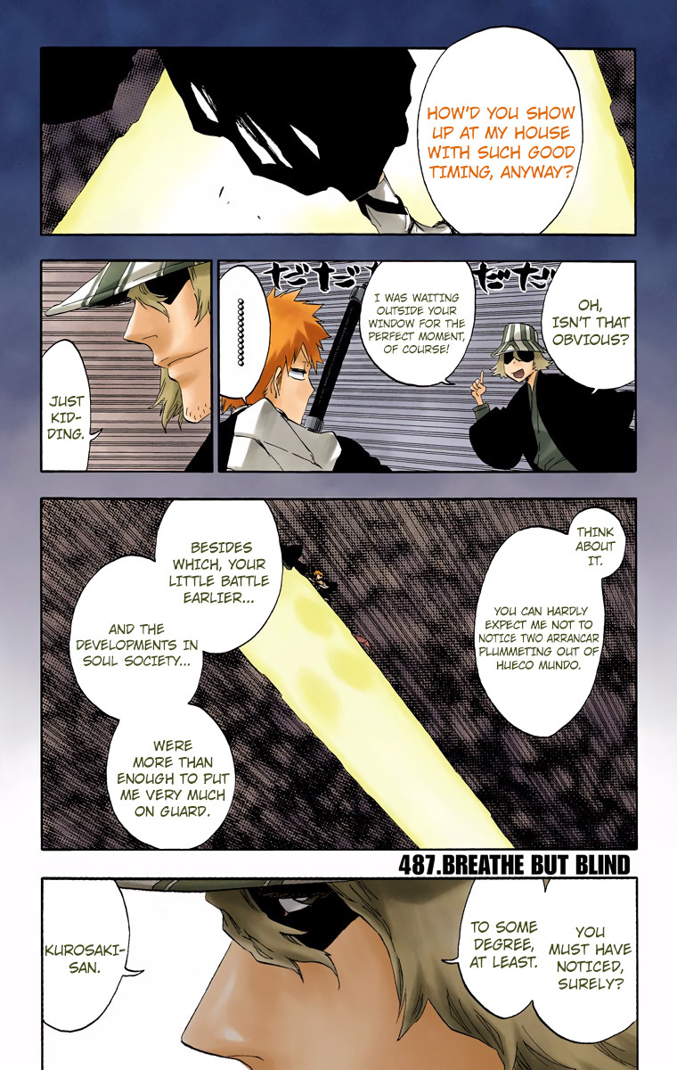 Bleach Chapter 487 page 3 - Chapter 487 : Breathe But Blind