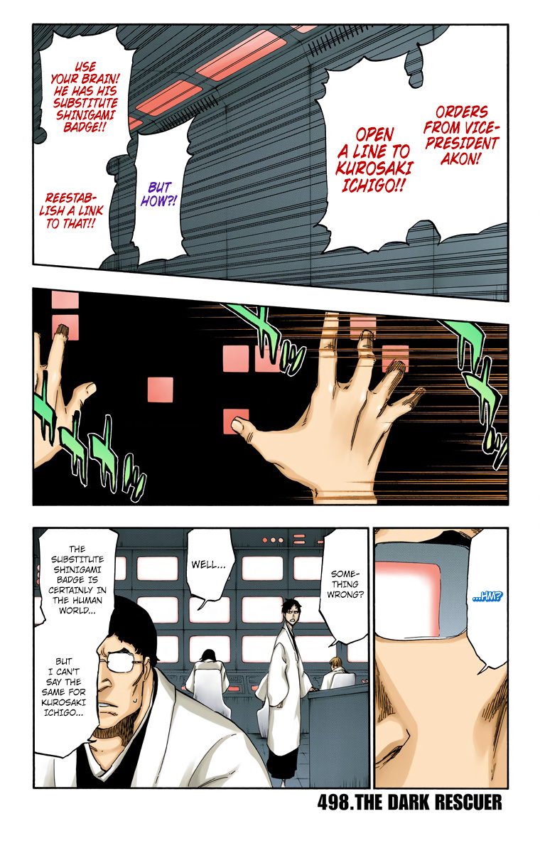 Bleach manga, chapter 498, page 2 of 19