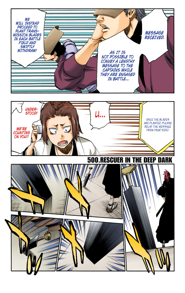 Bleach Chapter 500 page 3 - Chapter 500 : Rescuer In The Deep Dark