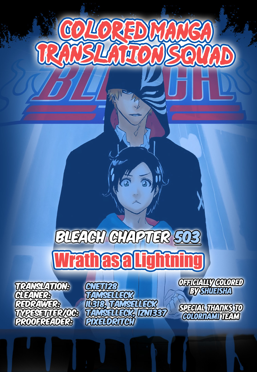 Bleach Chapter 503 page 1 - Chapter 503 : Wrath as a Lightning
