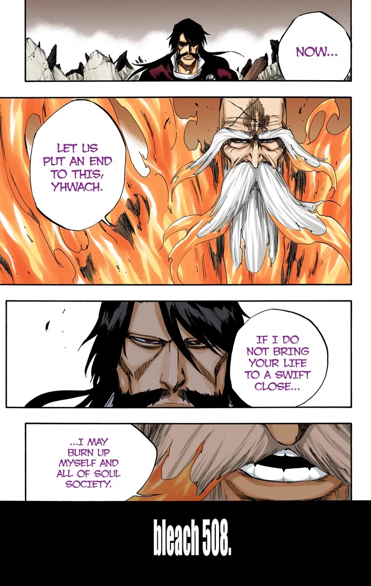 Bleach manga, chapter 508, page 4 of 17