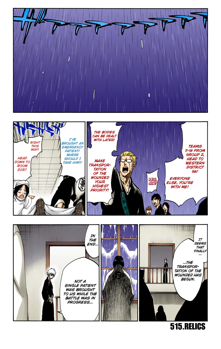 Bleach manga, chapter 515, page 3 of 20