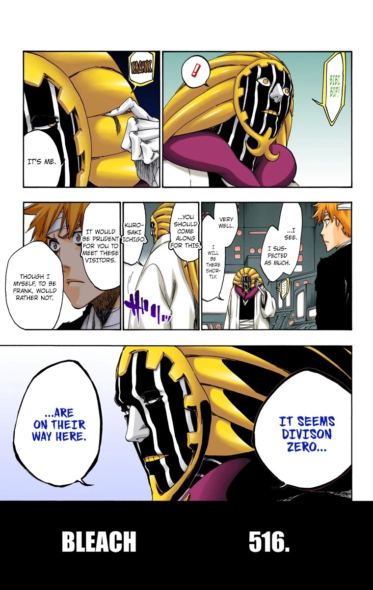 Bleach manga, chapter 516, page 11 of 18