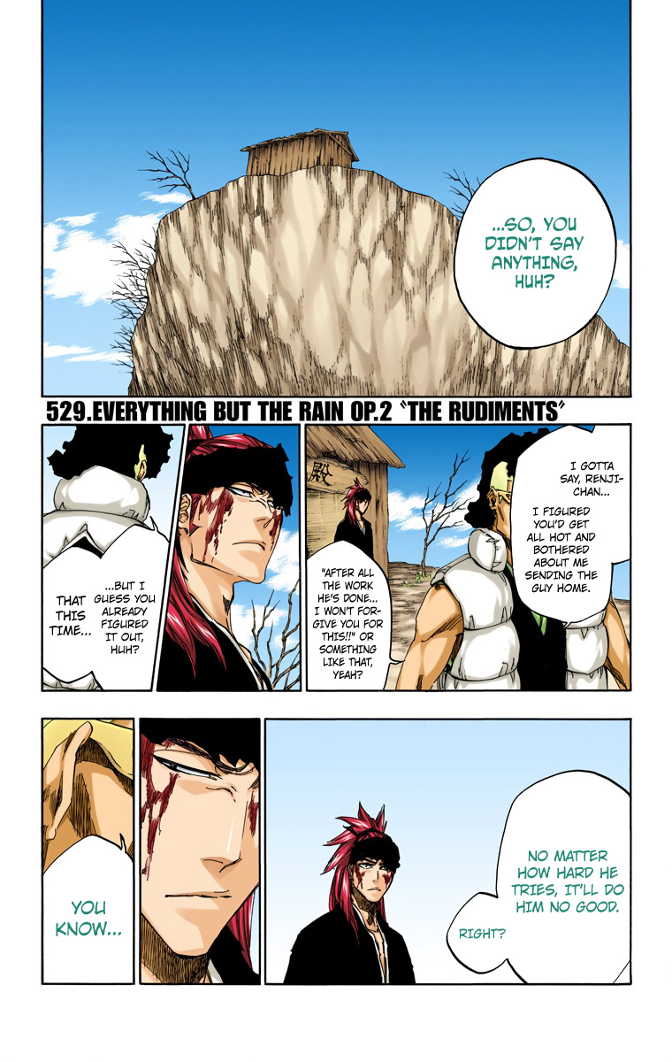 Bleach Chapter 529 page 4 - Chapter 529 : Everything But the Rain Op.2 "The Rudiments"