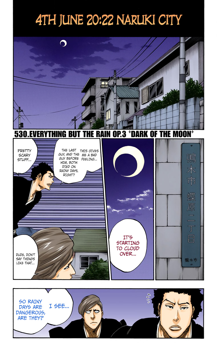 Bleach Chapter 530 page 3 - Chapter 530 : Everything But the Rain Op.3 "Dark of the Moon"