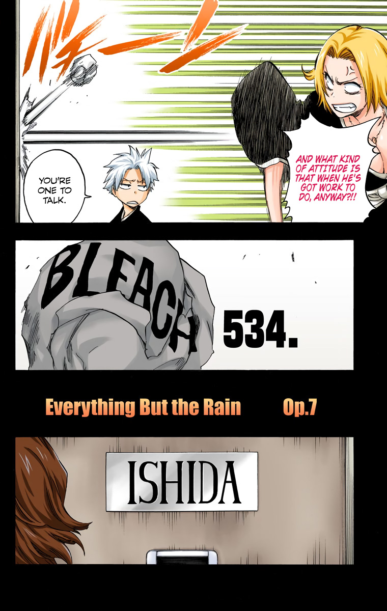 Bleach Chapter 534 page 5 - Chapter 534 : Everything But the Rain Op.7 "Hole of Reproach"