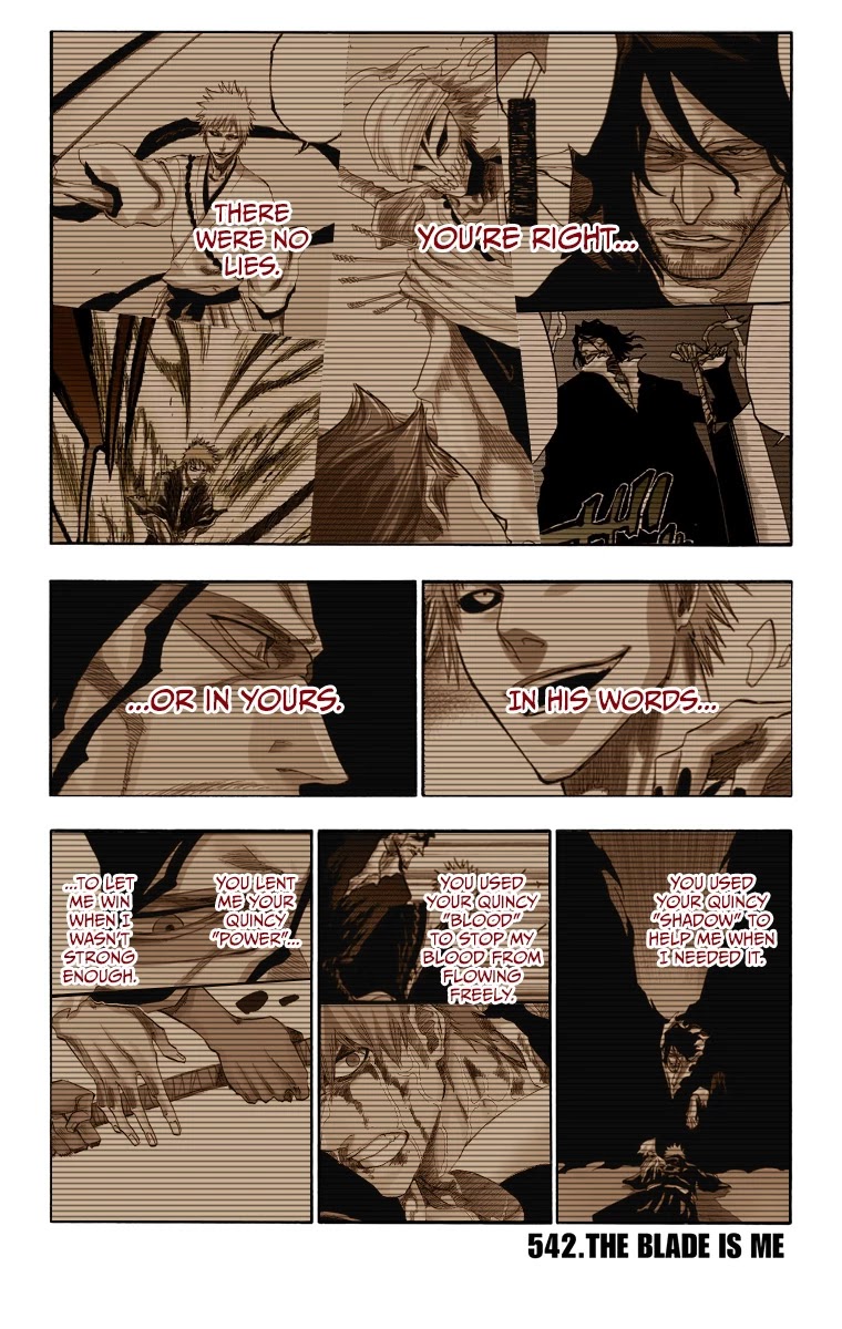 Bleach manga, chapter 542, page 2 of 17