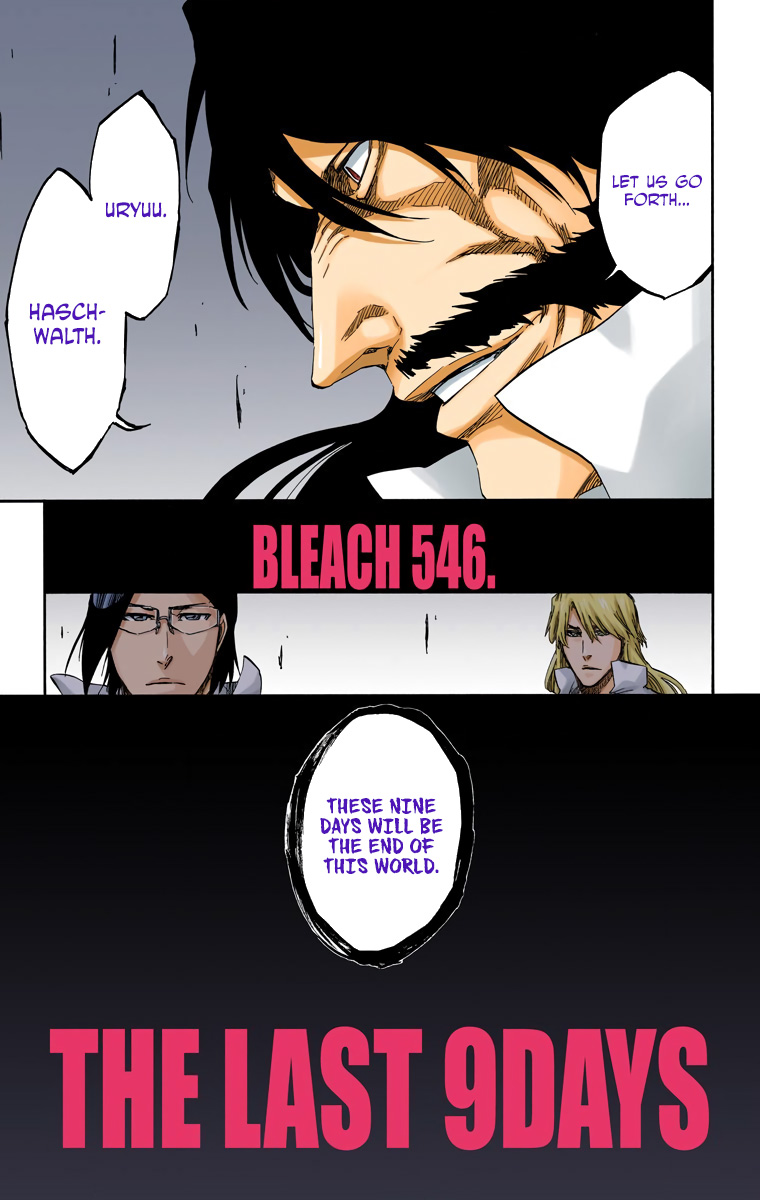 Bleach manga, chapter 546, page 16 of 17