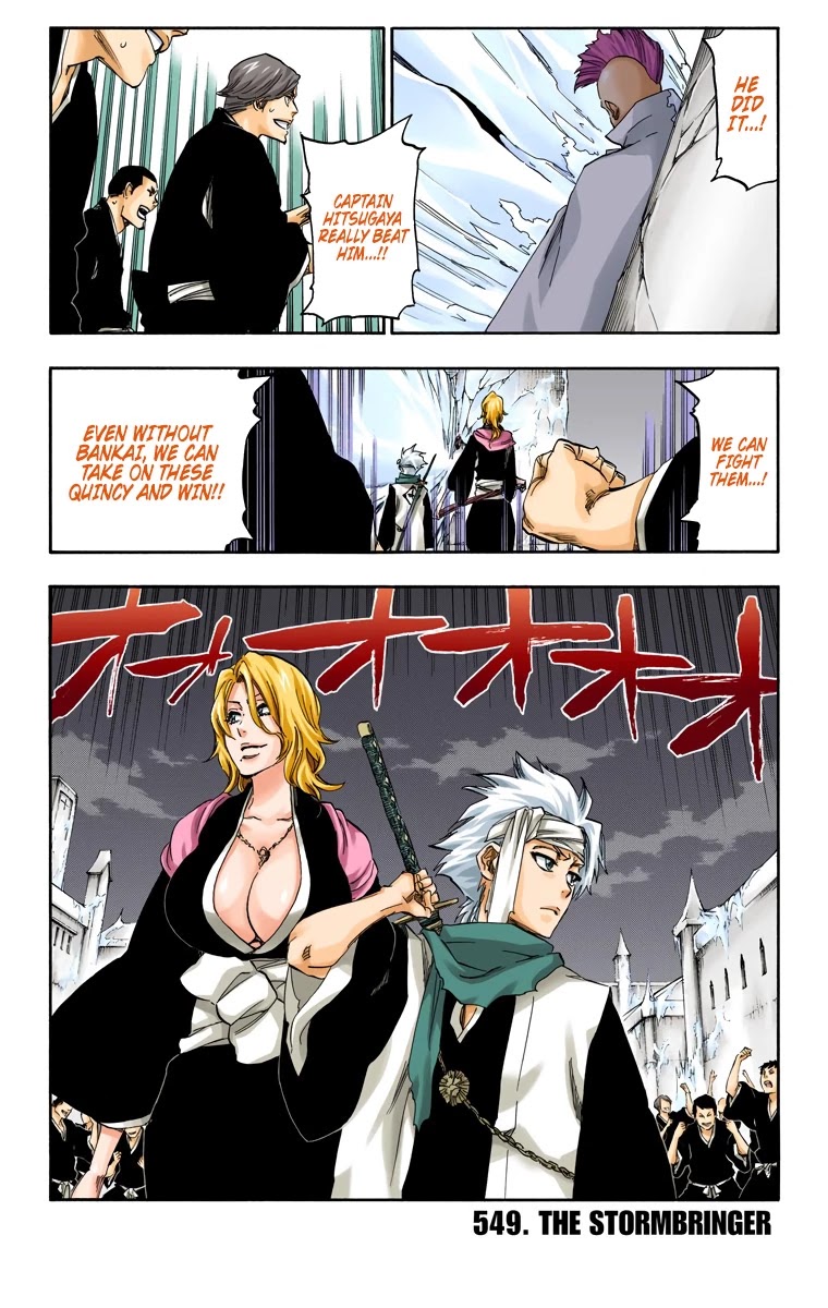 Bleach manga, chapter 549, page 2 of 19