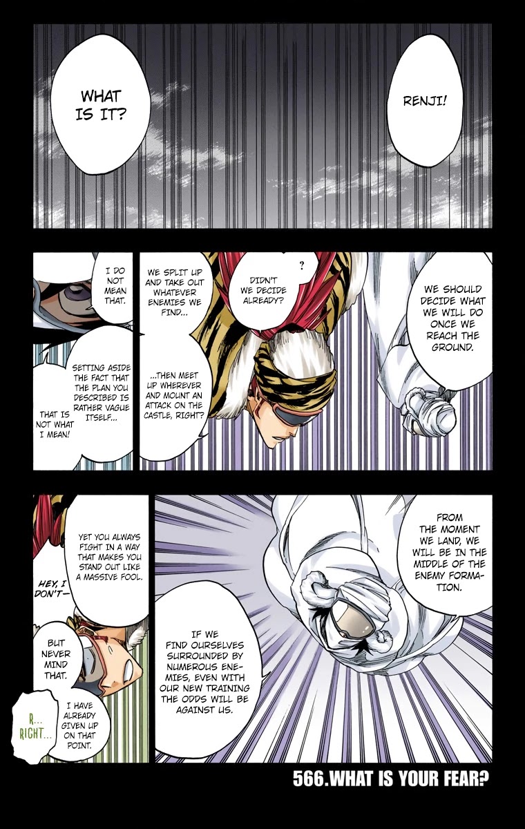 Bleach manga, chapter 566, page 2 of 19
