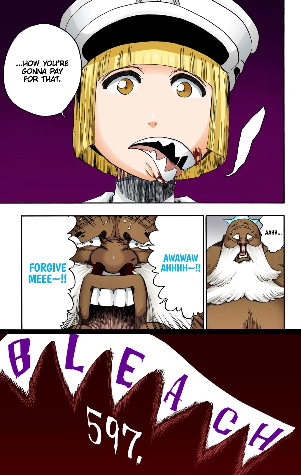 Bleach manga, chapter 597, page 3 of 17