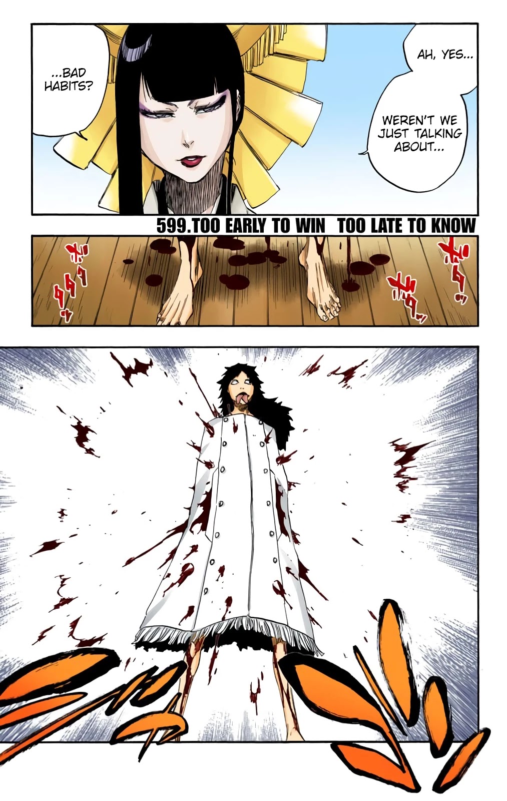 Bleach Chapter 599 page 1 - Chapter 599: Too Early To Win, Too Late To Know