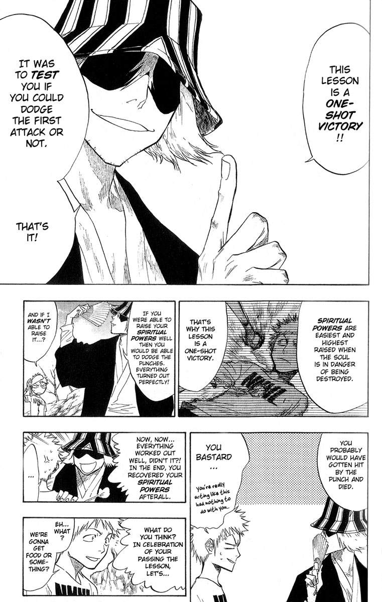 Bleach Chapter 60 page 18 - Chapter 60: Lesson 1-2: Down!!