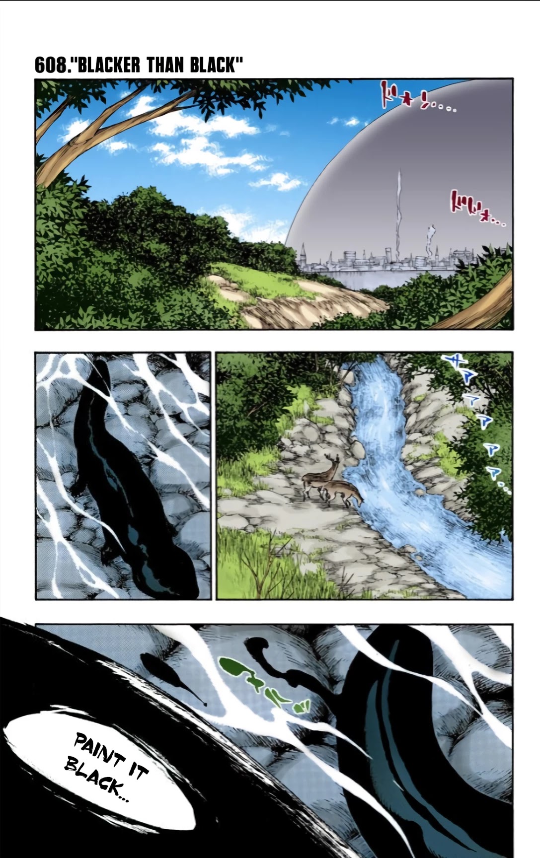 Bleach Chapter 608 page 1 - Chapter 608: Blacker than Black