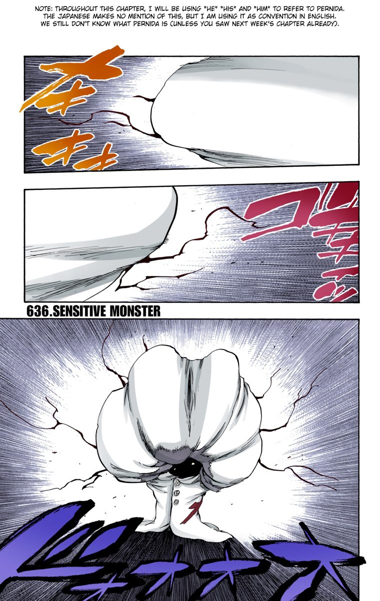 Bleach Chapter 636 page 1 - Chapter 636: SENSITIVE MONSTER