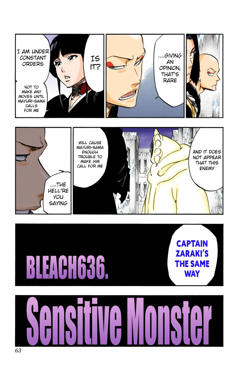 Bleach Chapter 636 page 3 - Chapter 636: SENSITIVE MONSTER