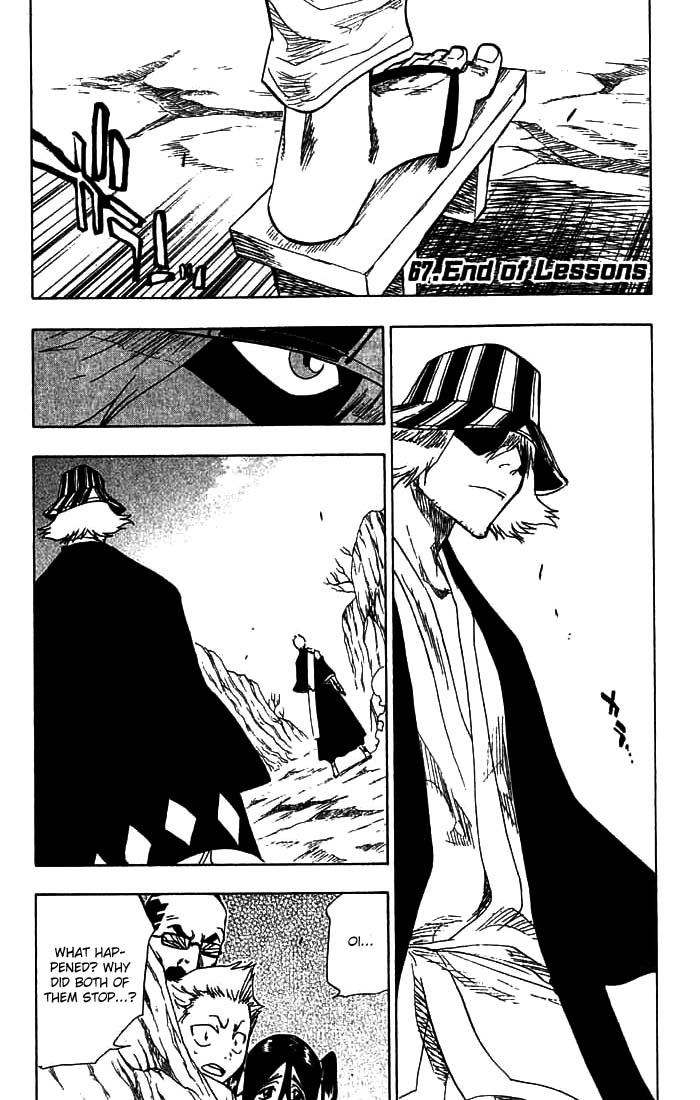 Bleach Chapter 67 page 1 - Chapter 67: End of Lessons