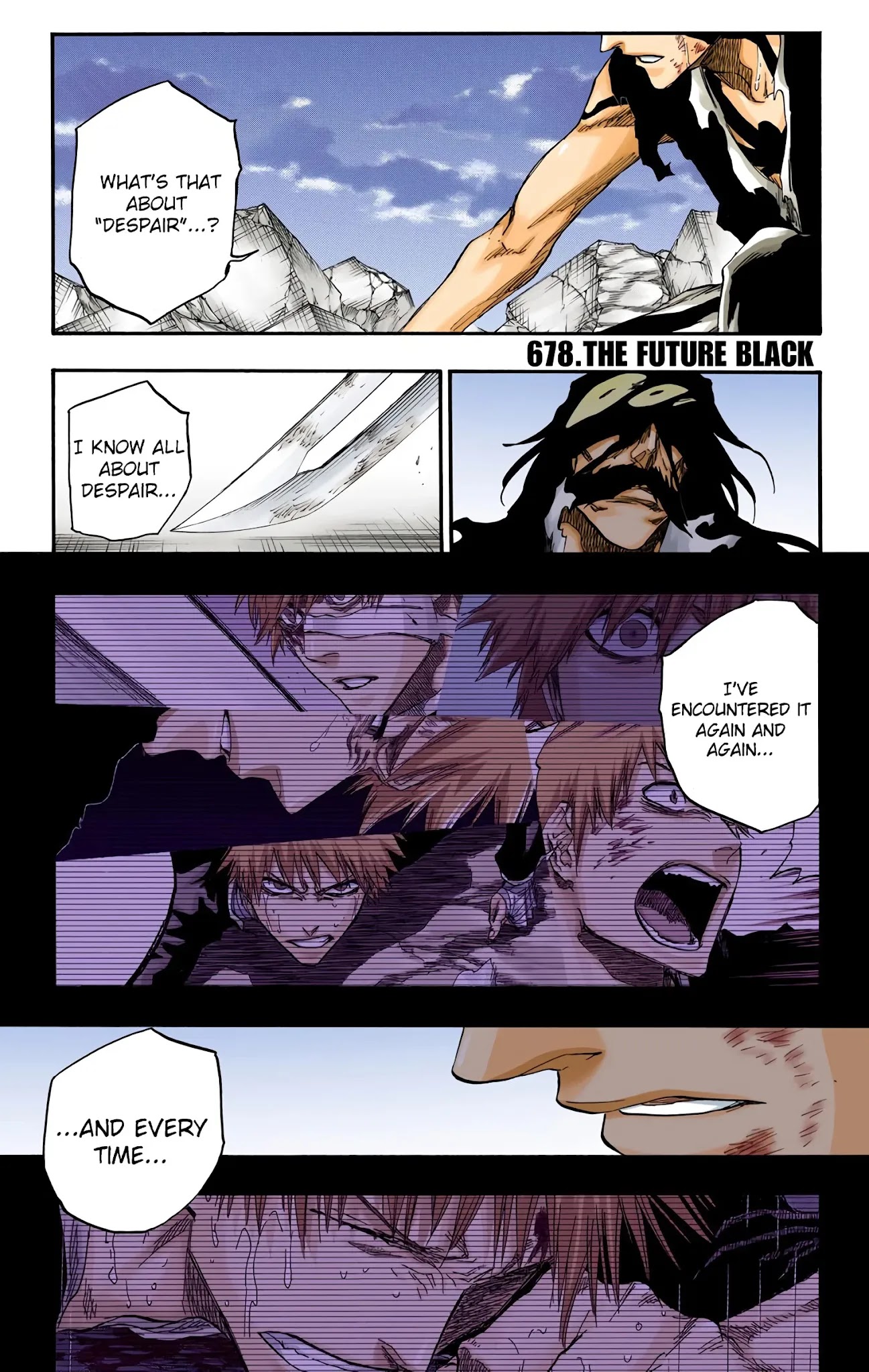 Bleach manga, chapter 678, page 1 of 17